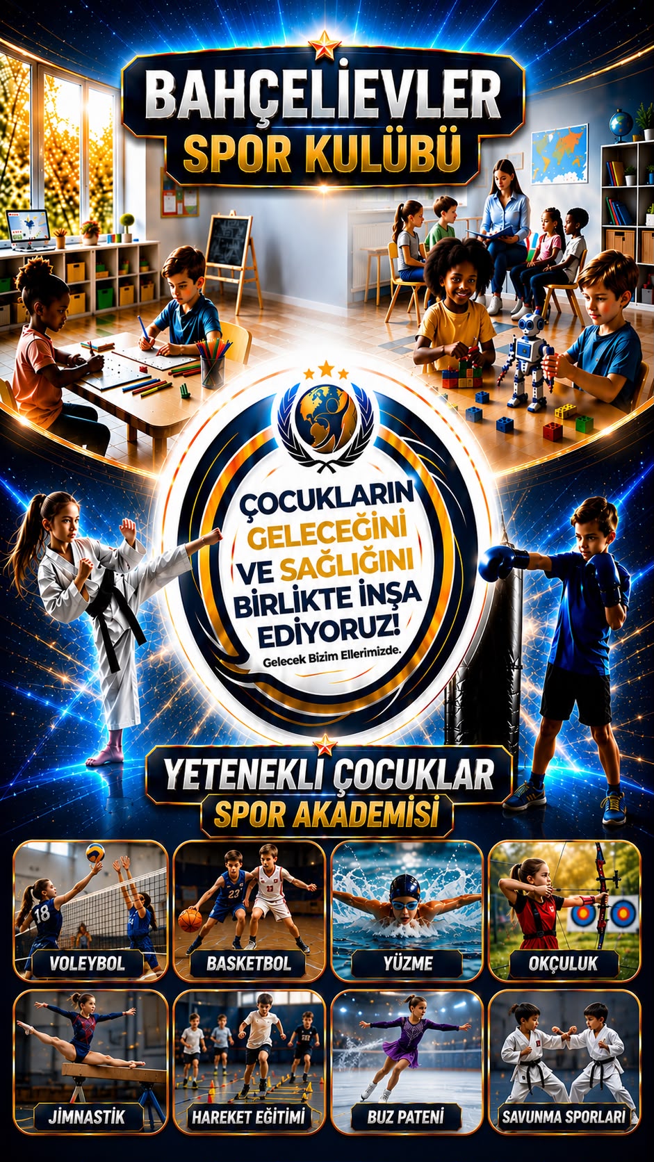 Bahçelievler Spor Kulübü Yetenekli Çocuklar Akademisi Mobil Afiş